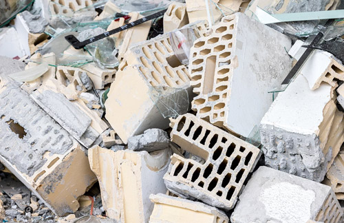 Bauschutt, Mauersteine