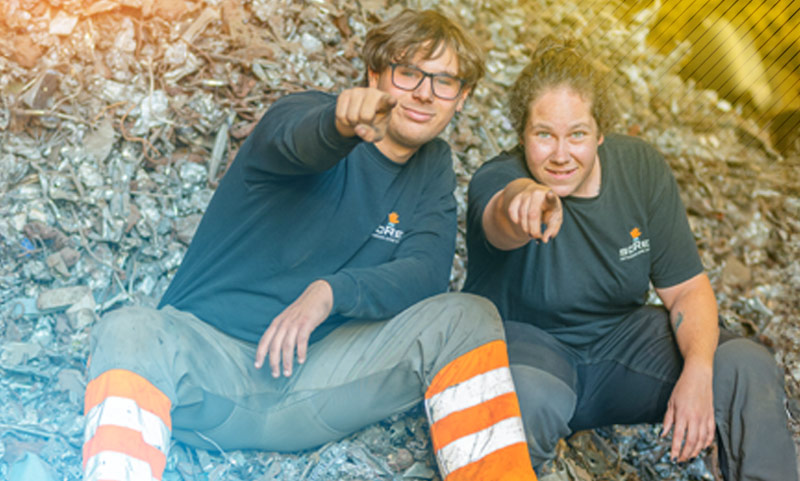 Unsere coolen Auszubildenden (Recyclist/in)